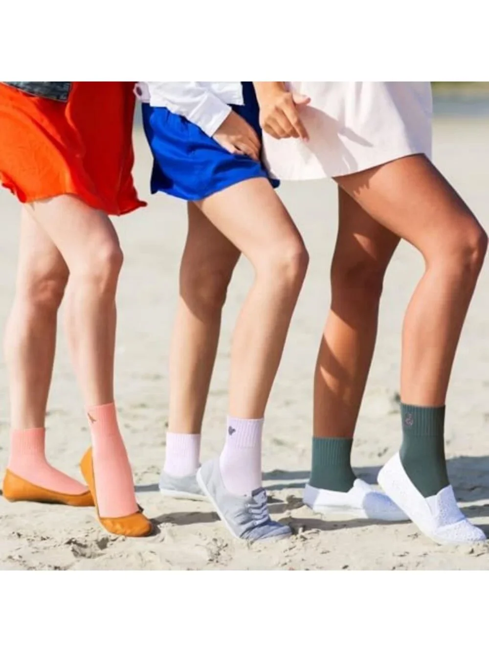 Cute Lightweight Cotton Crew Socks - 10 Pairs Ankle Length, Aesthetic Gifts for
